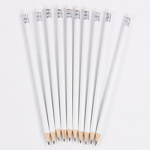 Migliore qualità affilato Logo OEM HB bianco rotondo HB <span class=keywords><strong>matita</strong></span> con gomma <span class=keywords><strong>per</strong></span> la riunione - Product Image 1