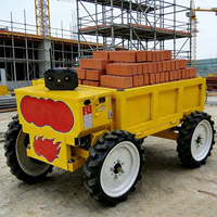 Véhicule agricole télécommandé tout-terrain pour le transport de patates douces et de céréales en ferme
