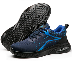 <span class=keywords><strong>Scarpe</strong></span> <span class=keywords><strong>Antinfortunistiche</strong></span> Leggere da Uomo con Assorbimento degli Urti e Protezione Anti-Schiacciamento, Colore Blu e Nero, in Tessuto Traspirante - Product Image 5