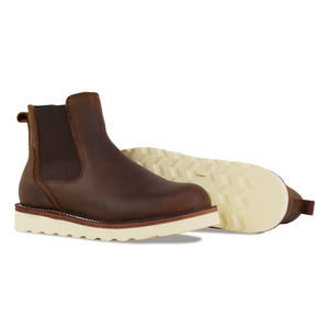 Bottes <span class=keywords><strong>Chelsea</strong></span> en cuir de style américain classique pour hommes avec construction Goodyear Welt, source d'usine, qualité stable, support OEM - Product Image 2
