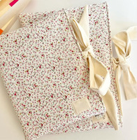 Pochette de protection pour livre faite à la main avec nœud, motif floral, housse matelassée pour Bible, couverture de livre, LOGO personnalisé