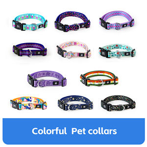 Kings peed Upgrade Hunde halsband Sommer Bunt Drei Größen verstellbares Haustier halsband Bunt bedrucktes Welpen halsband - Product Image 5