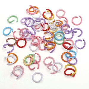 Anneaux ouvrants en fer coloré à mémoire de forme 1,2 x 10 mm pour accessoires de fabrication de bijoux DIY - Product Image 5