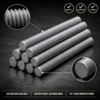 DIN 975 DIN 976 Grade 8.8 Threaded Rods M6-M36 Hot Dip Galvanized / Zinc Plated Full Thread Studs for Construction
