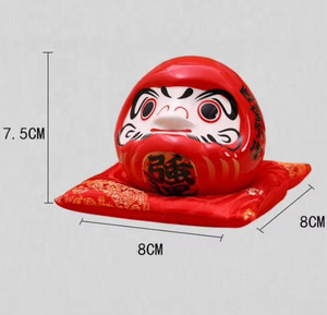 8*8*7,5 cm 3 pulgadas estatuilla japonesa regalo Lucky Piggy Bank Maneki Neko cerámica Bodhidharma Fortune <span class=keywords><strong>Daruma</strong></span> - Product Image 3