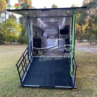 SUNRISE RV AU standard personnalisé caravane camping-car tout-terrain jouet transporteur avec salle de bain et douche séparées pour le camping extérieur