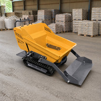 Mini-dumper sur chenilles en caoutchouc HDL YH-500, capacité 500 kg, pour le transport de matériaux de construction