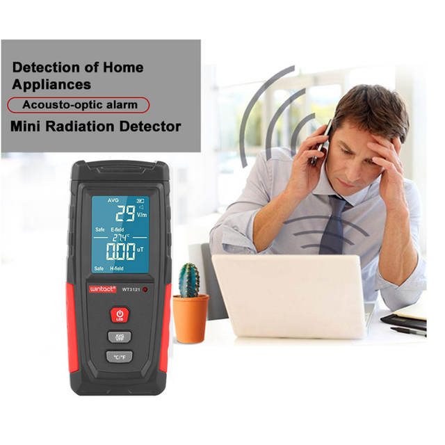 Portable Digital Lcd Emf Meter Frequency Electromagnet Tester Tools Electromagnetic Radiation Detector