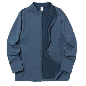 Veste pull polaire extérieure légère pour hommes avec col montant respirant grande taille pour la saison d'automne - Product Image 2