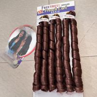 Lot de 3 boucles françaises, extensions de cheveux pour tresses africaines, soyeuses et lâches de style espagnol