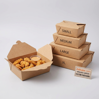 Boîtes à salade en papier biodégradable en gros pour les restaurants de cuisine saine