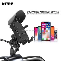 Soporte para Espejo Retrovisor de Motocicleta, de Aleación de Aluminio, para Teléfono Celular, con Bloqueo Antirrobo, Altura Ajustable y Flexible, Impermeable