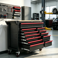 Meilleures ventes 2026 : Chariot à outils robuste pour réparation automobile, 12 tiroirs, acier laminé à froid, ensemble de 471 outils, OEM, garantie 3 ans, 200 kg