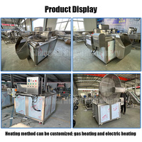 Friteuse électrique industrielle entièrement automatique personnalisable pour pommes de terre, avec décharge automatique et fonction de mélange
