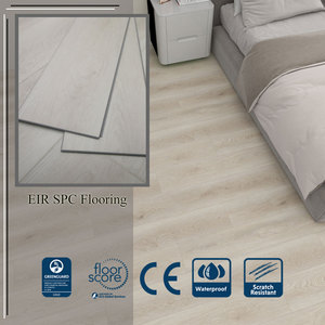 Pavimento SPC Acustico Goffrato EIR, Pavimento SPC con Anima in SPC, Impermeabile Effetto Legno Ciliegio per Food Court - Product Image 1