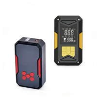 Démarreur de voiture 6000 mAh avec compresseur d'air 150 PSI 600 A, gonfleur de pneus portable, batterie externe et lumière LED pour voiture, moto, vélo