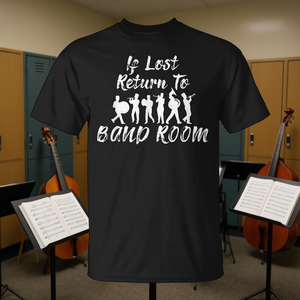 Se si perdono, ritornate al salone della banda. T-shirt divertente e carina per i membri della banda. - Product Image 3