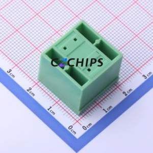 KF2EDGKRHM-5.08-2*2P Plug-in Terminal Block Bent Lead Through Hole,P=5.08mm Board-to-Board / Socket - Closed Screw Fixing 2x2P - Product Image 2