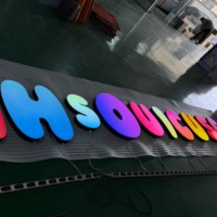 Letrero Publicitario LED de Acrílico Personalizable, Letras LED 3D de Gelatina, Letras Decorativas con Luz 3D