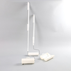 便携式加长链滚轮拖把家用手动粘绒滚轮头地毯地板可拆卸滚轮拖把 - Product Image 3