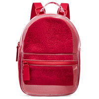 Mini sac à dos transparent en PVC personnalisé en usine avec sac à bandoulière à la mode en peluche souple