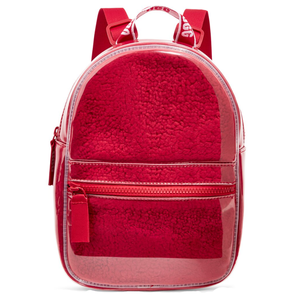 Factory Custom Mini PVC Clear <strong>Backpack</strong> with Soft Teddy Fashionable Shoulder Bag - Product Image 4