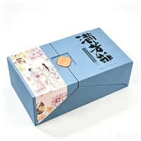 Boîte rigide carrée personnalisée avec fenêtre, pelliculage brillant, gaufrage et impression offset sur carton pour coffrets cadeaux de truffes au chocolat