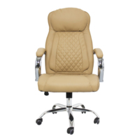 Chaises de luxe ergonomiques en cuir à dossier haut pivotant pour bureau à domicile élévatrice inclinable chaises confortables de luxe