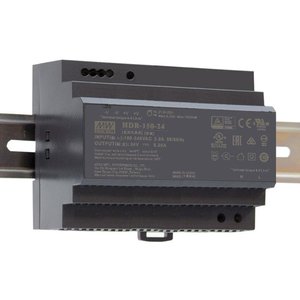 Alimentation électrique sur rail DIN Mean Well HDR-150-48 150W 48V à sortie unique, refroidissement par convection naturelle - Product Image 1