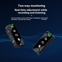 2025 H16 Mini Draadloze Revers Microfoon Cardioid Lavalier Clip-On Microfoon Voor Live Streaming Verborgen Audio Op Mobiele Telefoon