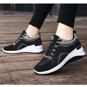 Scarpe Casual alla moda da <span class=keywords><strong>donna</strong></span> scarpe da ginnastica classiche con <span class=keywords><strong>tacco</strong></span> <span class=keywords><strong>alto</strong></span> da passeggio scarpe da ginnastica da corsa - Product Image 4