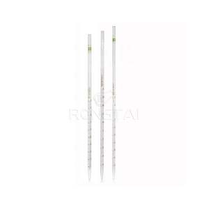 Pipet tetes kaca laboratorium Rong Tai Distributor Tiongkok 1630A 10Ml Pipet pengukur Amber gelas tetes - Product Image 3