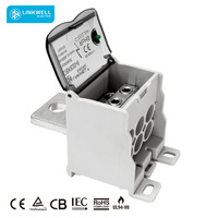 Bloc de bornes modulaire DBK avec compatibilité pour câbles de raccordement, pour la distribution de sortie MCCB et le branchement de fils, 1000V AC/1500VDC, contacts en laiton