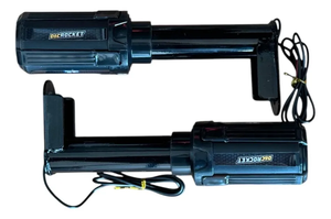 Protector de Escape Universal para Motocicleta, Adhesivo Anticaídas, Deslizador Rojo con Barras LED - Product Image 6