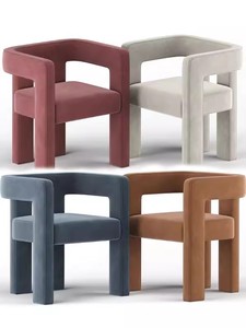 Nuovo Design bianco crema struttura in legno massello singolo <span class=keywords><strong>sala</strong></span> <span class=keywords><strong>da</strong></span> <span class=keywords><strong>pranzo</strong></span> mobili moderna sedia <span class=keywords><strong>da</strong></span> <span class=keywords><strong>pranzo</strong></span> di lusso sedia bouclé per <span class=keywords><strong>sala</strong></span> <span class=keywords><strong>da</strong></span> <span class=keywords><strong>pranzo</strong></span> - Product Image 3