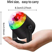 Luces Láser DJ Remotas, Luces Estroboscópicas para Escenario, Activadas por Sonido, LED con Clasificación IP33, para Fiestas de Navidad, Decoración del Hogar y Habitaciones