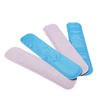 Senwo Compresse froide réutilisable de haute qualité pour le post-partum, avec nylon, gel et tissu, pour soulager la douleur, bleue, 7*28cm