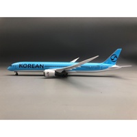 Modèle d'avion de passagers coréen Yiguan 787-10, 47 cm, en résine, technique de durcissement à chaud, roues lumineuses réalistes, boîte de simulation couleur