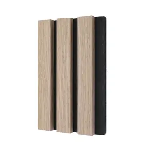 Solid Wood Decorative Wall Cladding Modern 3d Slat Wood Acoustic Panels For Apartment Interior