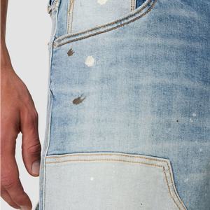Prix d'usine, vente en gros, shorts en jean pour hommes, personnalisés, délavés, style décontracté - Product Image 4