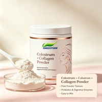 Poudre de collagène de colostrum OEM pour femmes, prébiotiques, probiotiques, poudre de collagène de colostrum pour complément alimentaire
