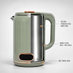 <span class=keywords><strong>Bollitore</strong></span> Elettrico da 2L con Funzione Anti-Scottatura <span class=keywords><strong>e</strong></span> Spegnimento Automatico, <span class=keywords><strong>per</strong></span> Bollire <span class=keywords><strong>Acqua</strong></span> <span class=keywords><strong>e</strong></span> Mantenere il Calore in Hotel <span class=keywords><strong>e</strong></span> Uffici - Product Image 3