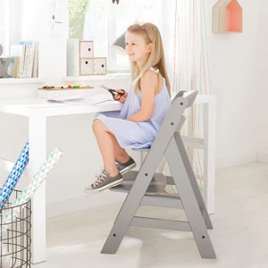 Chaise haute pour bébé, détachable, sécurisée, moderne, blanche, multifonctionnelle - Product Image 4