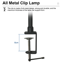 Lámpara de Escritorio LED de Doble Cabezal, Aluminio, Control Táctil, Regulable, Protección Ocular, para Lectura, Estudio, Oficina