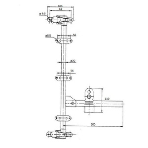OD22mm <b>Container</b> Concave Cam Lock <b>Refrigerated</b> Truck Door Locking Kits - Product Image 6
