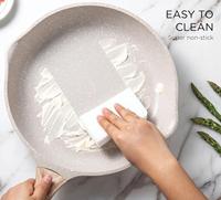 Set Peralatan Masak Aluminium Cor Anti Lengket - Peralatan Masak Dapur Tahan Lama untuk Memasak Sehari-hari, 11 Buah.