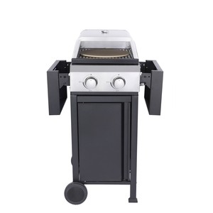 Gril à gaz moderne à 2 brûleurs <span class=keywords><strong>Four</strong></span> à <span class=keywords><strong>pizza</strong></span> GPL en acier inoxydable avec <span class=keywords><strong>table</strong></span> d'appoint portable <span class=keywords><strong>pour</strong></span> boîte à <span class=keywords><strong>pizza</strong></span> <span class=keywords><strong>pour</strong></span> jardin, patio ou arrière-cour - Product Image 1