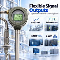 GVF100 Digital RS485 Pengukur Aliran Udara Vortex untuk Udara Terkompresi, Propana, Biogas, dan Uap dengan Kompensasi Suhu dan Tekanan