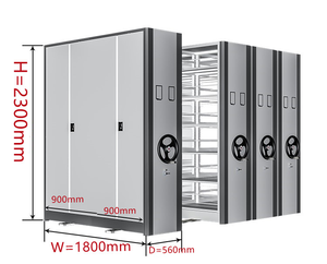 Thiết kế hiện đại hệ thống kệ di động cho kho xưởng hệ thống tập tin lưu trữ di động thép Tủ hồ sơ - Product Image 2