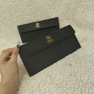 Phong Bì Giấy Bìa Đen 250gsm Sang Trọng Cao Cấp Tùy Chỉnh In Phong Bì Giấy Logo Vàng - Product Image 6